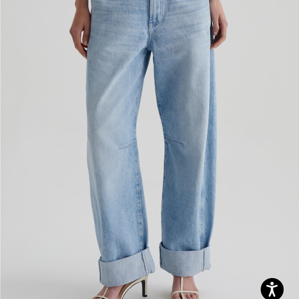 Ag Adriano Goldschmied Light Blue Flare Jeans